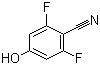 structure of CAS# 123843-57-2, 2,6-Difluoro-4-hydroxybenzonitrile