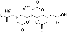 Sodium hydrogen ferric DTPA molecular structure (CAS 12389-75-2)
