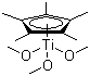 structure of CAS# 123927-75-3, Trimethoxy(pentamethylcyclopentadienyl) titanium(IV)