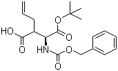 erythro-N-[(Phenylmethoxy)carbonyl]-3-allyl-L-aspartic acid 1-tert-butyl ester molecular structure (CAS 123975-62-2)