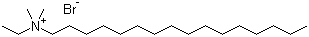 structure of CAS# 124-03-8, Dimethylethylhexadecylammonium bromide