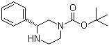 structure of CAS# 1240584-34-2, (R)-3-苯基哌嗪-1-羧酸叔丁酯