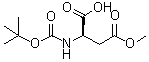 N-[(1,1-Dimethylethoxy)carbonyl]-D-aspartic acid 4-methyl ester molecular structure (CAS 124184-67-4)