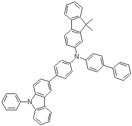 structure of CAS# 1242056-42-3, N-[1,1'-Diphenyl]-4-yl-9,9-dimethyl-N-[4-(9-phenyl-9H-carbazol-3-yl)phenyl]-9H-fluoren-2-amine