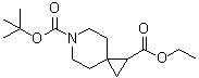 structure of CAS# 1242268-17-2, 6-Azaspiro[2.5]octane-1,6-dicarboxylic acid 6-(1,1-dimethylethyl) 1-ethyl ester