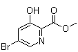 structure of CAS# 1242320-57-5, 5-Bromo-3-hydroxy-2-pyridinecarboxylic acid methyl ester