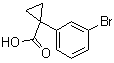 structure of CAS# 124276-95-5, 1-(3-溴苯基)环丙烷羧酸