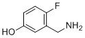 3-(Aminomethyl)-4-fluorophenol molecular structure (CAS 1243414-16-5)