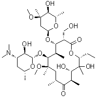 CAS 登录号：124412-58-4, 克拉霉素 F