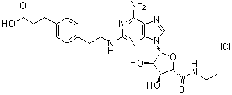 structure of CAS# 124431-80-7, CGS 21680 hydrochloride