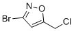 structure of CAS# 124498-15-3, 3-Bromo-5-(chloromethyl)isoxazole