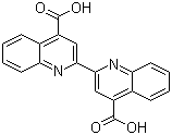 structure of CAS# 1245-13-2, 2,2'-Biquinoline-4,4'-dicarboxylic acid