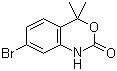 7-Bromo-1,4-dihydro-4,4-dimethyl-2H-3,1-benzoxazin-2-one molecular structure (CAS 1245643-21-3)