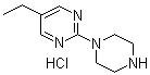 structure of CAS# 1245645-32-2, 5-Ethyl-2-(piperazin-1-yl)pyrimidine hydrochloride
