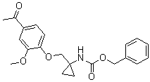 CAS # 1245794-02-8, N-[1-[(4-Acetyl-2-methoxyphenoxy)methyl]cyclopropyl]carbamic acid phenylmethyl ester