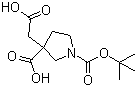 CAS 登录号：1245807-92-4, 3-(羧甲基)-1,3-吡咯烷二羧酸 1-叔丁酯