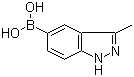 structure of CAS# 1245816-25-4, B-(3-Methyl-1H-indazol-5-yl)boronic acid