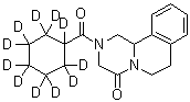 structure of CAS# 1246343-36-1, Praziquantel-d<sub>11</sub>