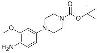 structure of CAS# 1246532-96-6, 叔-丁基4-(4-氨基-3-甲氧基苯基)哌嗪-1-羧酸酯