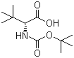 structure of CAS# 124655-17-0, N-Boc-D-tert-leucine
