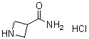 3-Azetidinecarboxamide monohydrochloride molecular structure (CAS 124668-45-7)