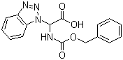(Benzotriazol-1-yl)(benzyloxycarbonylamino)acetic acid molecular structure (CAS 124676-19-3)