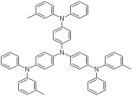 4,4',4''-Tris(N-3-methylphenyl-N-phenylamino)triphenylamine molecular structure (CAS 124729-98-2)