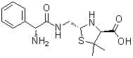 CAS 登录号：124774-48-7, (2R,4S)-2-[[[(2R)-2-氨基-2-苯基乙酰基]氨基]甲基]-5,5-二甲基-4-噻唑烷羧酸