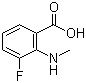 structure of CAS# 1250921-20-0, 3-Fluoro-2-(methylamino)benzoic acid