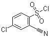 structure of CAS# 1251087-10-1, 4-Chloro-2-cyanobenzenesulfonyl chloride