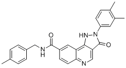 CAS 登录号：1251678-63-3, 2-(3-甲氧基苯基)-N-[2-(5-甲基-1H-苯并咪唑-2-基)苯基]乙酰胺