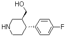 structure of CAS# 125224-43-3, (3S,4R)-4-(4-氟苯基)哌啶-3-甲醇