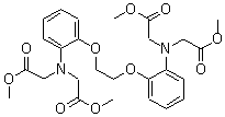 structure of CAS# 125367-34-2, Tetramethyl 1,2-bis(2-aminophenoxy)ethane-N,N,N',N'-tetraacetate
