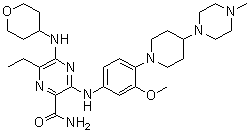structure of CAS# 1254053-43-4, Gilteritinib