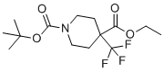 CAS # 1255099-09-2, 1-tert-Butyl 4-ethyl 4-(trifluoromethyl)piperidine-1,4-dicarboxylate