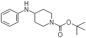 1-N-Boc-4-苯胺基哌啶分子结构 (CAS 125541-22-2)