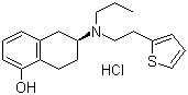 Rotigotine hydrochloride molecular structure (CAS 125572-93-2)