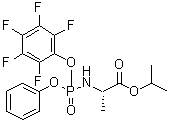 CAS # 1256490-52-4, N-[(2,3,4,5,6-Pentafluorophenoxy)phenoxyphosphinyl]-L-alanine 1-methylethyl ester