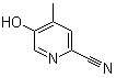 structure of CAS# 1256792-51-4, 5-Hydroxy-4-methyl-2-pyridinecarbonitrile