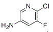 structure of CAS# 1256806-83-3, 6-氯-5-氟吡啶-3-胺