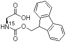 structure of CAS# 125700-33-6, Fmoc-[15N]Glycine