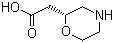 structure of CAS# 1257854-97-9, (2R)-2-Morpholineacetic acid