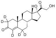 structure of CAS# 1258063-56-7, 11-Deoxycortisol-D5 (2,2,4,6,6-D5)