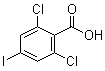 structure of CAS# 1258298-01-9, 2,6-二氯-4-碘苯甲酸