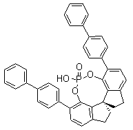 structure of CAS# 1258327-06-8, (11aS)-10,11,12,13-四氢-5-羟基-3,7-双(联苯-4-基)-二茚并[7,1-de:1',7'-fg][1,3,2]二氧磷杂八环-5-氧化物