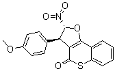 CAS # 1258432-49-3, (2R,3R)-2,3-Dihydro-3-(4-methoxyphenyl)-2-nitro-4H-[1]benzothiopyrano[4,3-b]furan-4-one