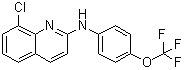 structure of CAS# 1258453-75-6, 8-Chloro-N-[4-(trifluoromethoxy)phenyl]-2-quinolinamine