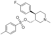 CAS # 1258537-32-4, Paroxetine Impurity 25, ((3R,4S)-4-(4-Fluorophenyl)-1-methylpiperidin-3-yl)methyl 4-methylbenzenesulfonate