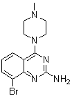 structure of CAS# 1258630-98-6, 8-溴-4-(4-甲基哌嗪-1-基)喹唑啉-2-胺