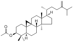 CAS 登录号：1259-94-5, 24-亚甲基环木菠萝烷醇乙酸酯